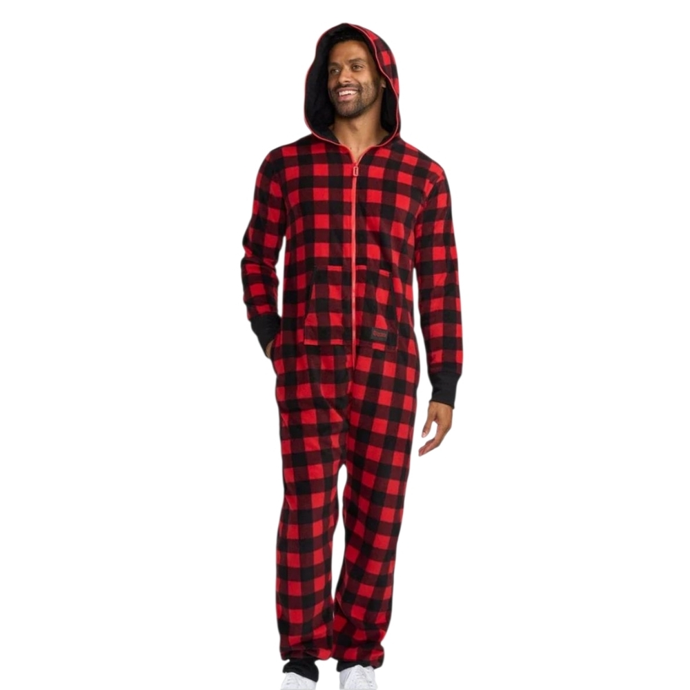 Tipseyelves‎ MEN'S LUMBERJACK JUMPSUIT Mefium Buffalo Plaid Onzie